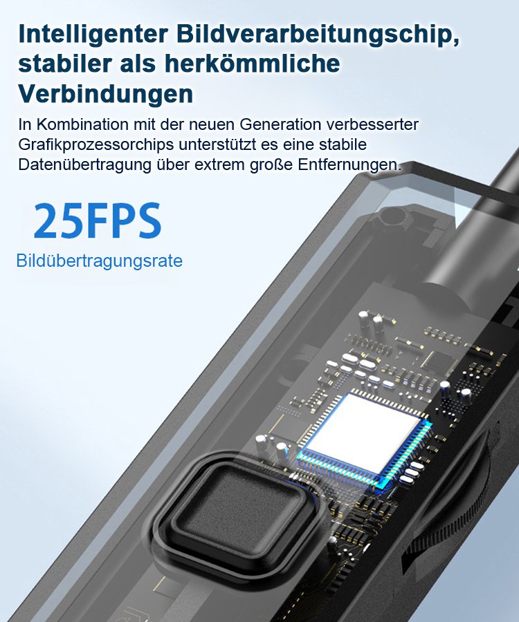 Industrieller verstellbarer Smartphone-Endoskop mit 8 LED-Lichtern und HD-Auflösung