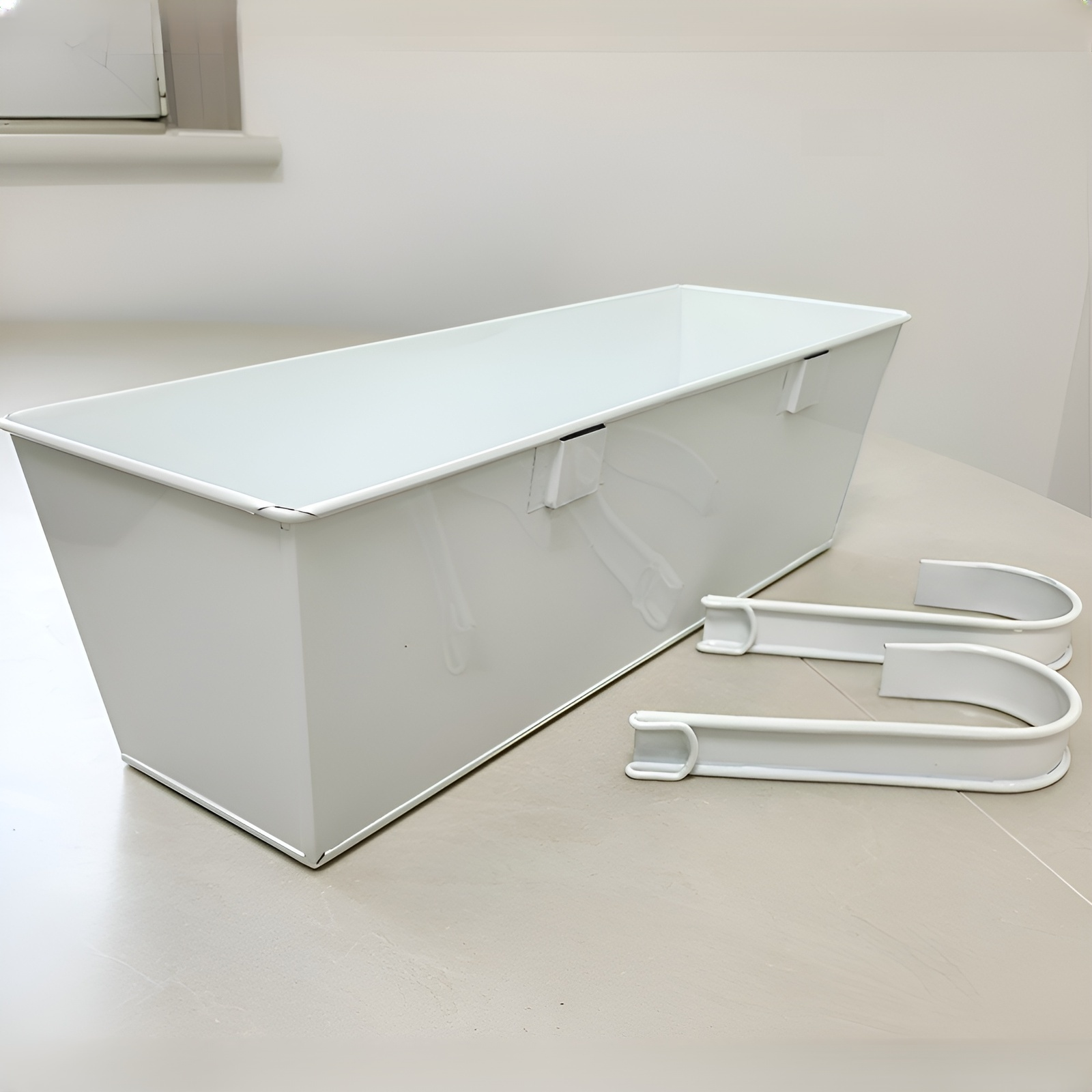 屋内と屋外の緑化家庭菜園吊り下げ鉄金属長方形植木鉢取り外し可能な吊り下げバケツ