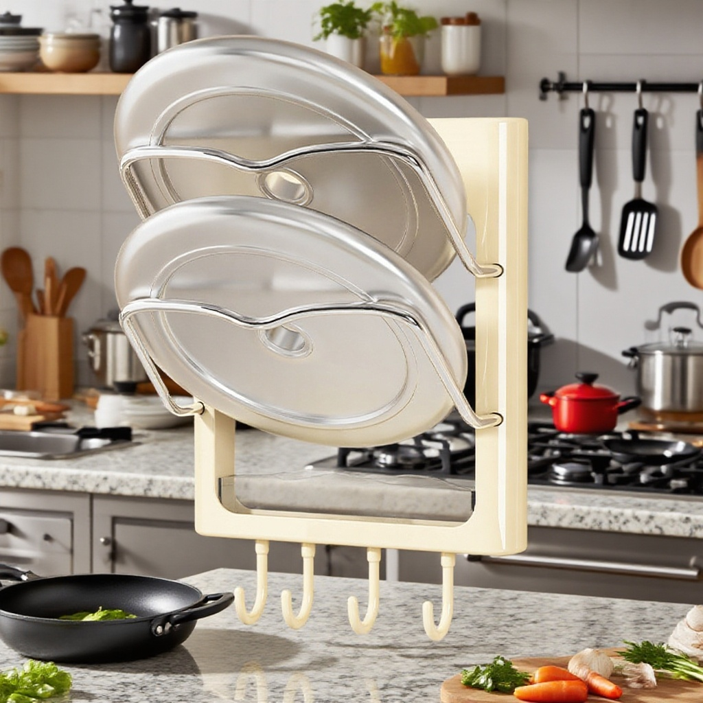 벽걸이 펀치프리 주방선반 