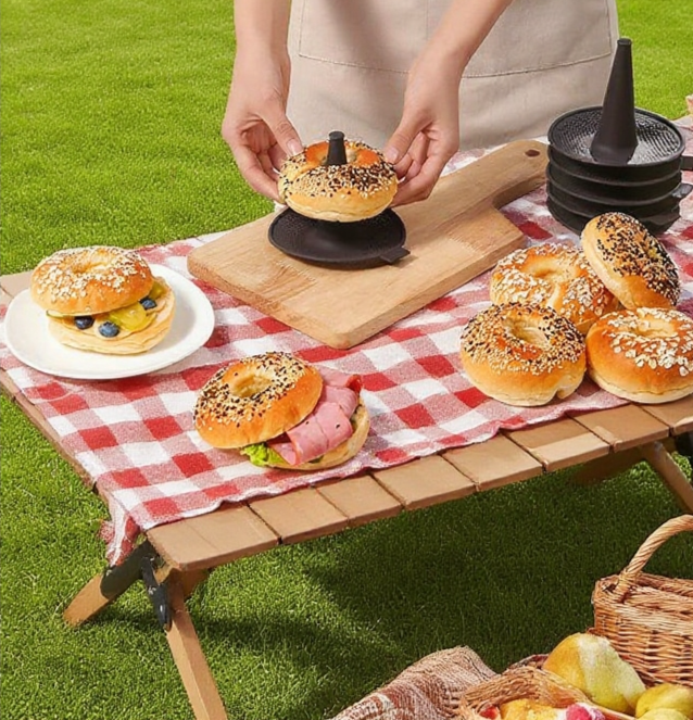 베이킹 결과물: 실리콘 몰드에서 꺼낸 도넛