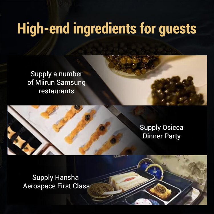 Imported red caviar