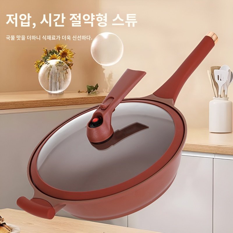 가정용 다기능 일체형 조리 냄비 보라색 모래 세라믹 논스틱 냄비 건강 클레이 찜기 웍 일체형 다기능 냄비