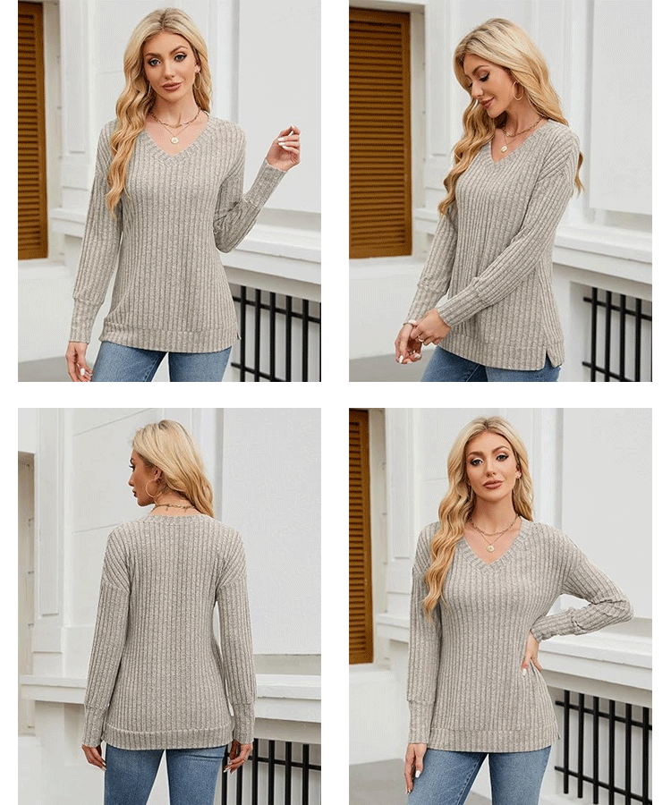 Top tricotat cu temperament periat de iarnă