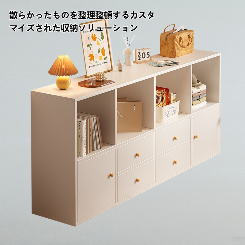 寝室のベッドサイド収納キャビネット