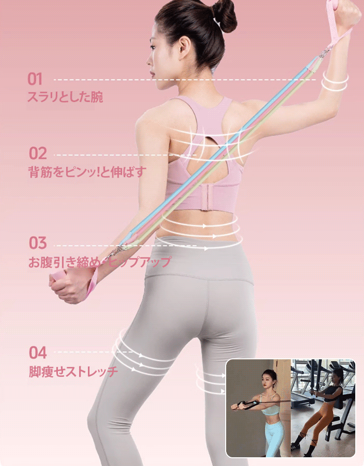 多機能トレーニングチューブセット