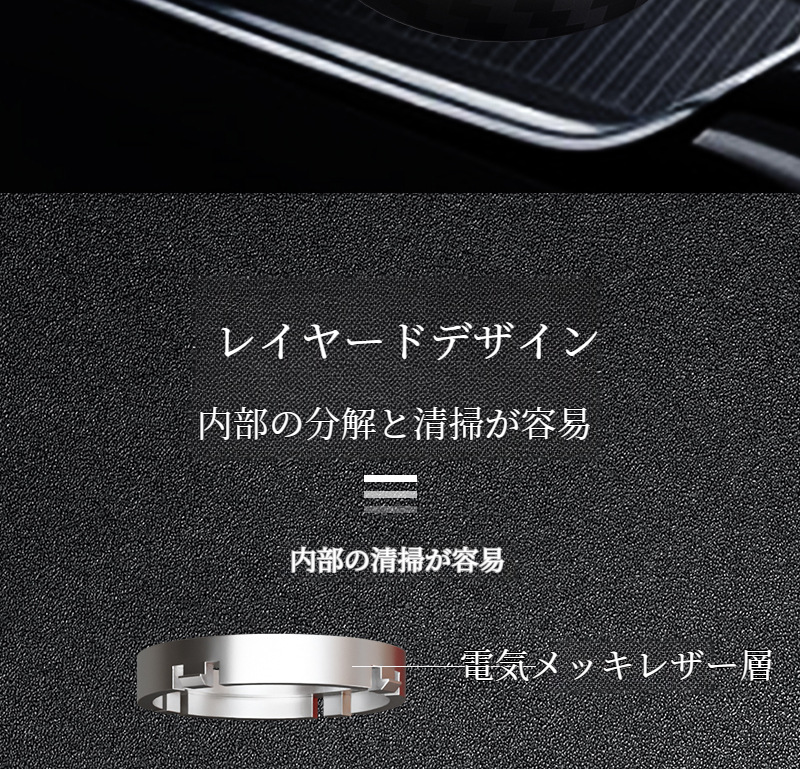 消臭機能付きの車用灰皿アップ画像