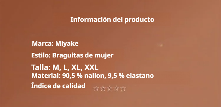 Vista lateral de la braga de seda push-up