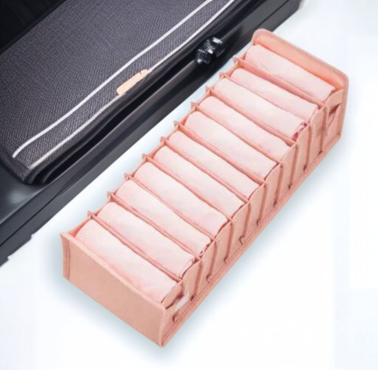 寝室引き出しにぴったりな収納ボックス設置例