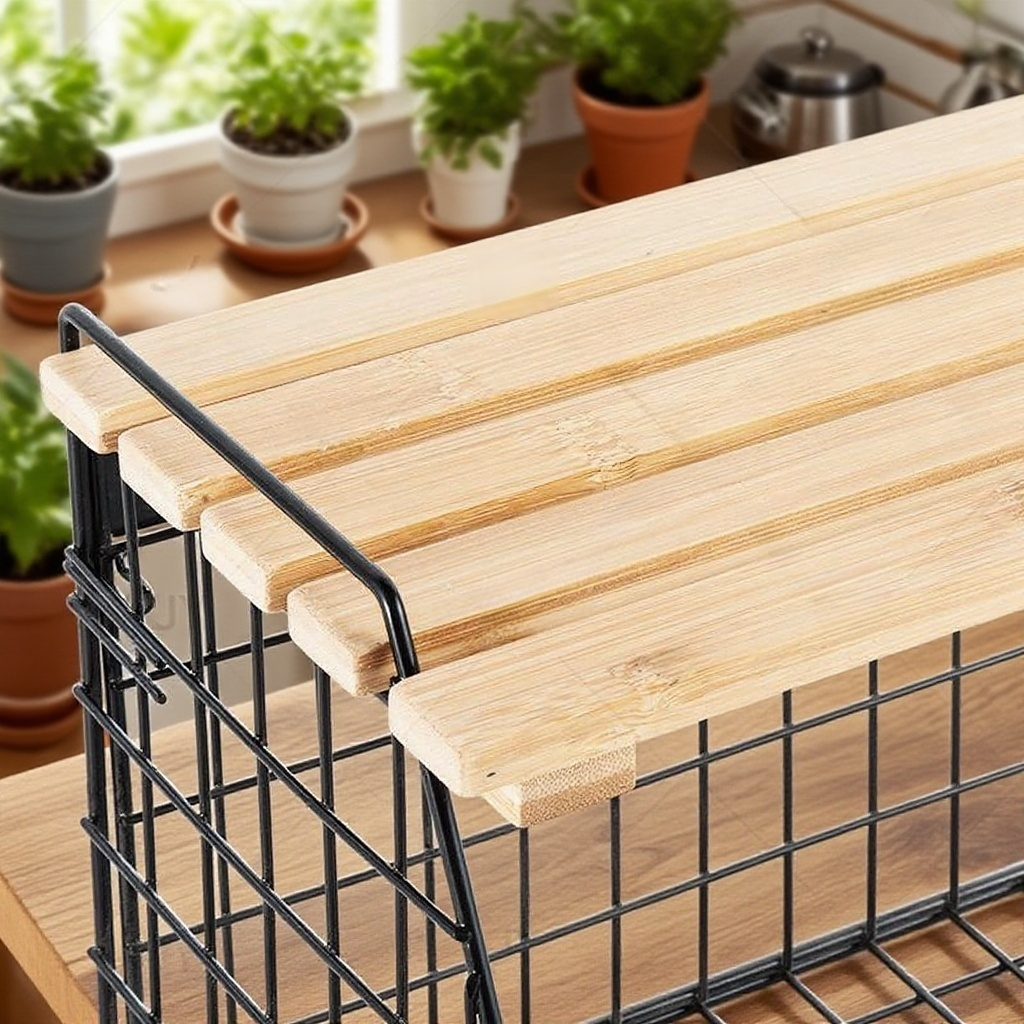 ห้องครัวติดผนังฟรีหมัดเหล็กศิลปะชั้นวางของไม้