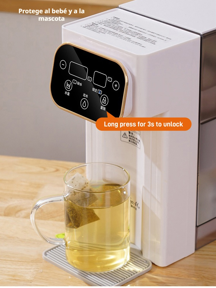 Dispensador de agua caliente instantáneo de escritorio