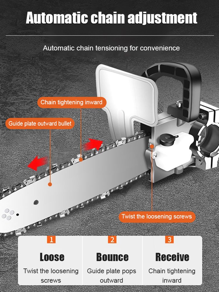Angle grinder electric chain saw