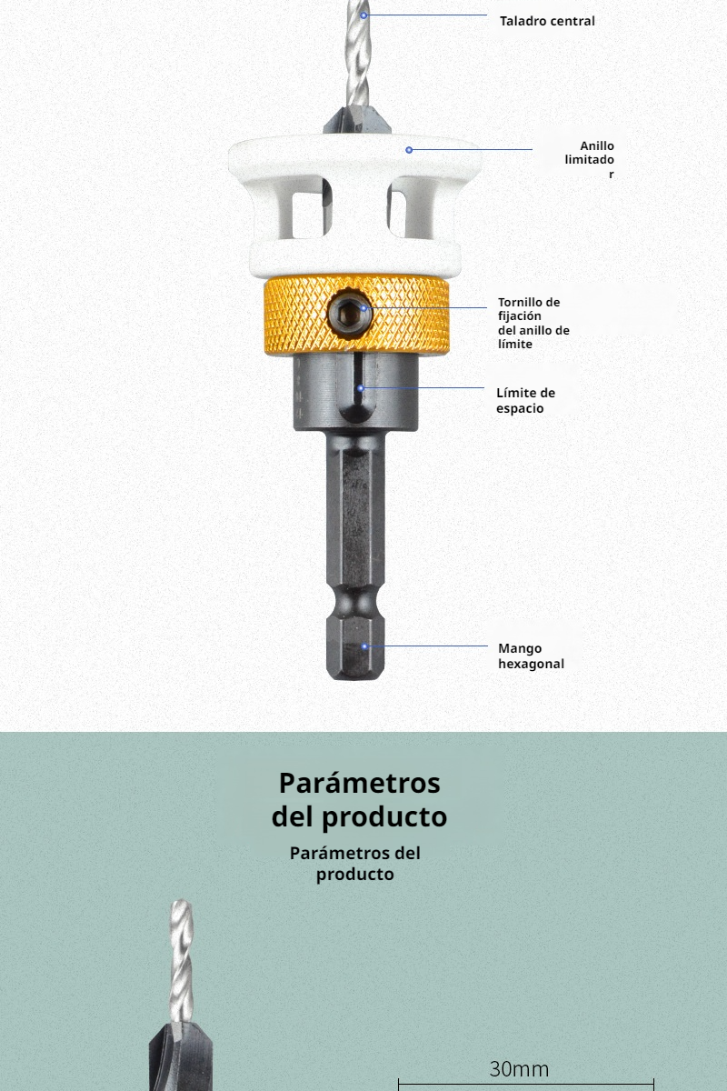 Cabeza de aleación resistente de broca avellanadora