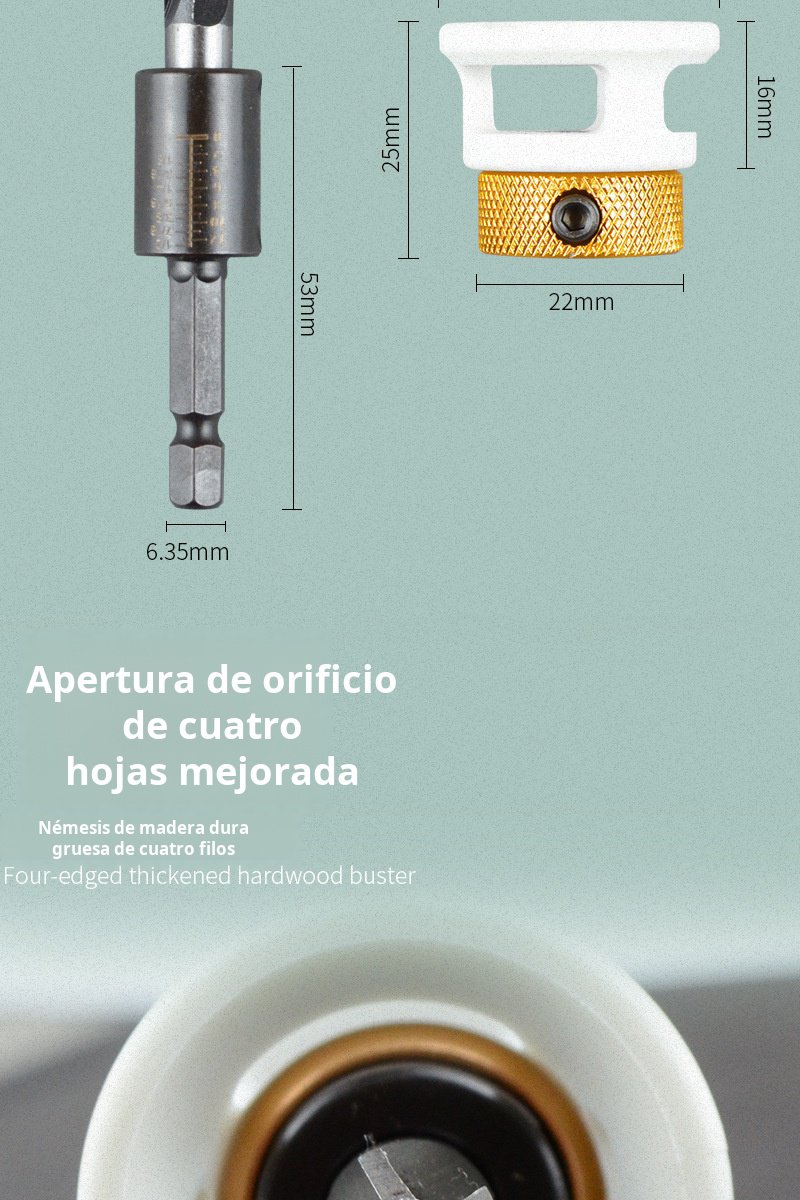 Broca resistente y duradera para trabajos en madera