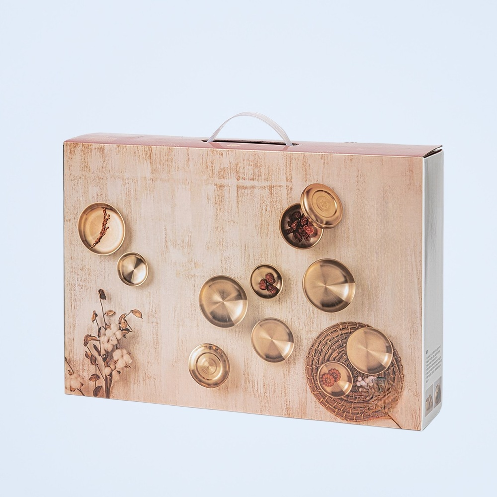 ゴールド304ステンレススチール調味料皿韓国キムチ冷菜ご飯小鉢