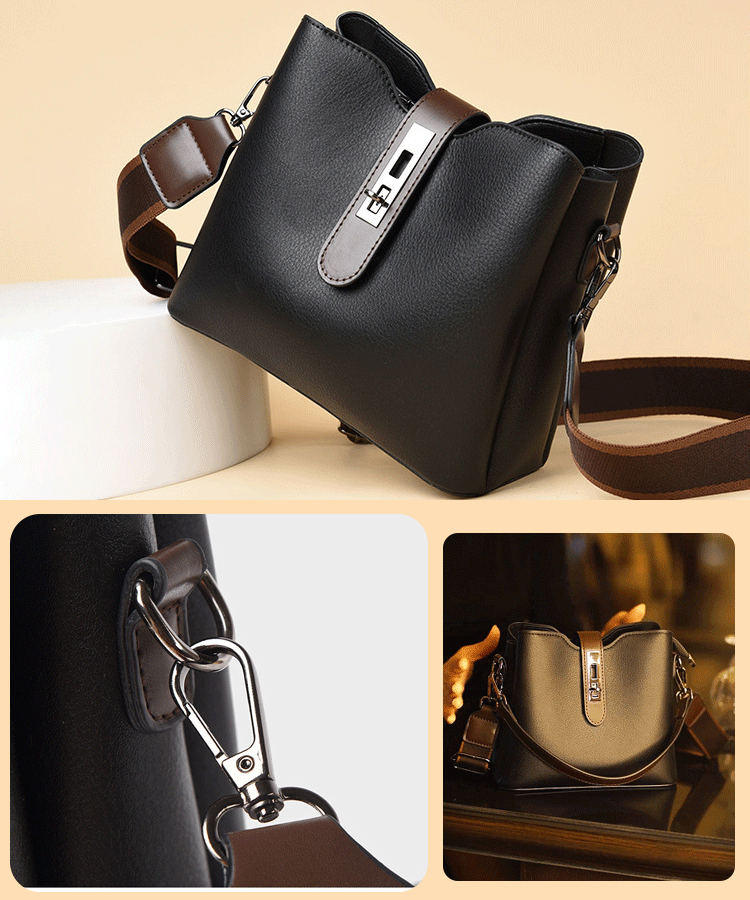 【残り在庫87点、全品80％オフ 】「栃木レザー」純手作りレトロ風バケツバッグ