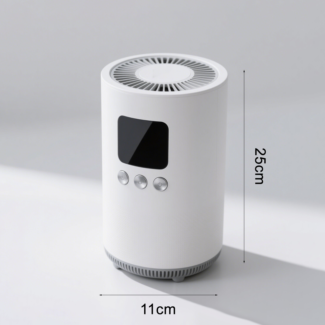 Purificador de aire eliminando polvo y alérgenos