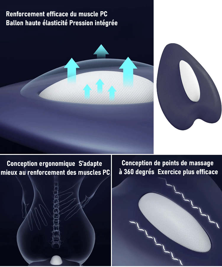 Kegel entraîneur de plancher pelvien, masseur de muscle PC