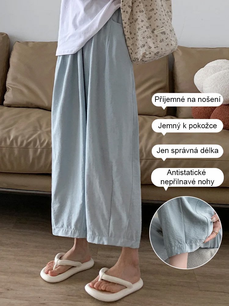 Dámské kalhoty s vysokým pasem ve stylu "mrkve"