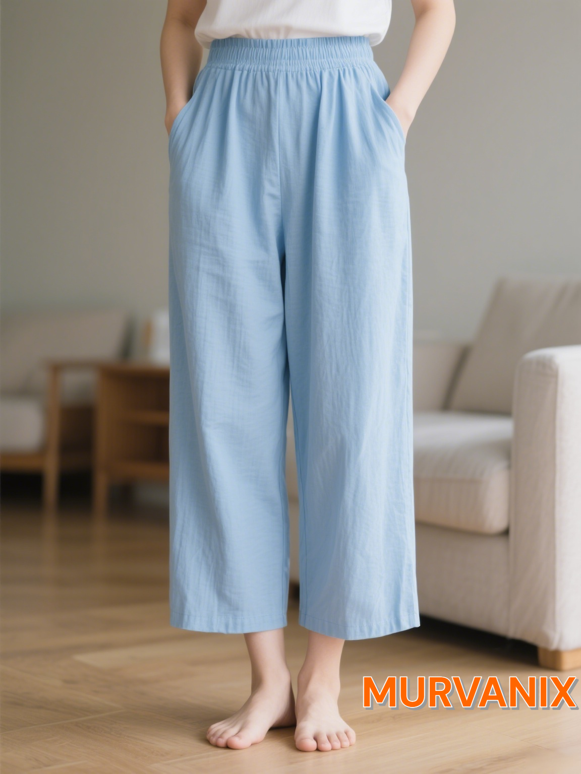 Damen Karottenhose mit hoher Taille