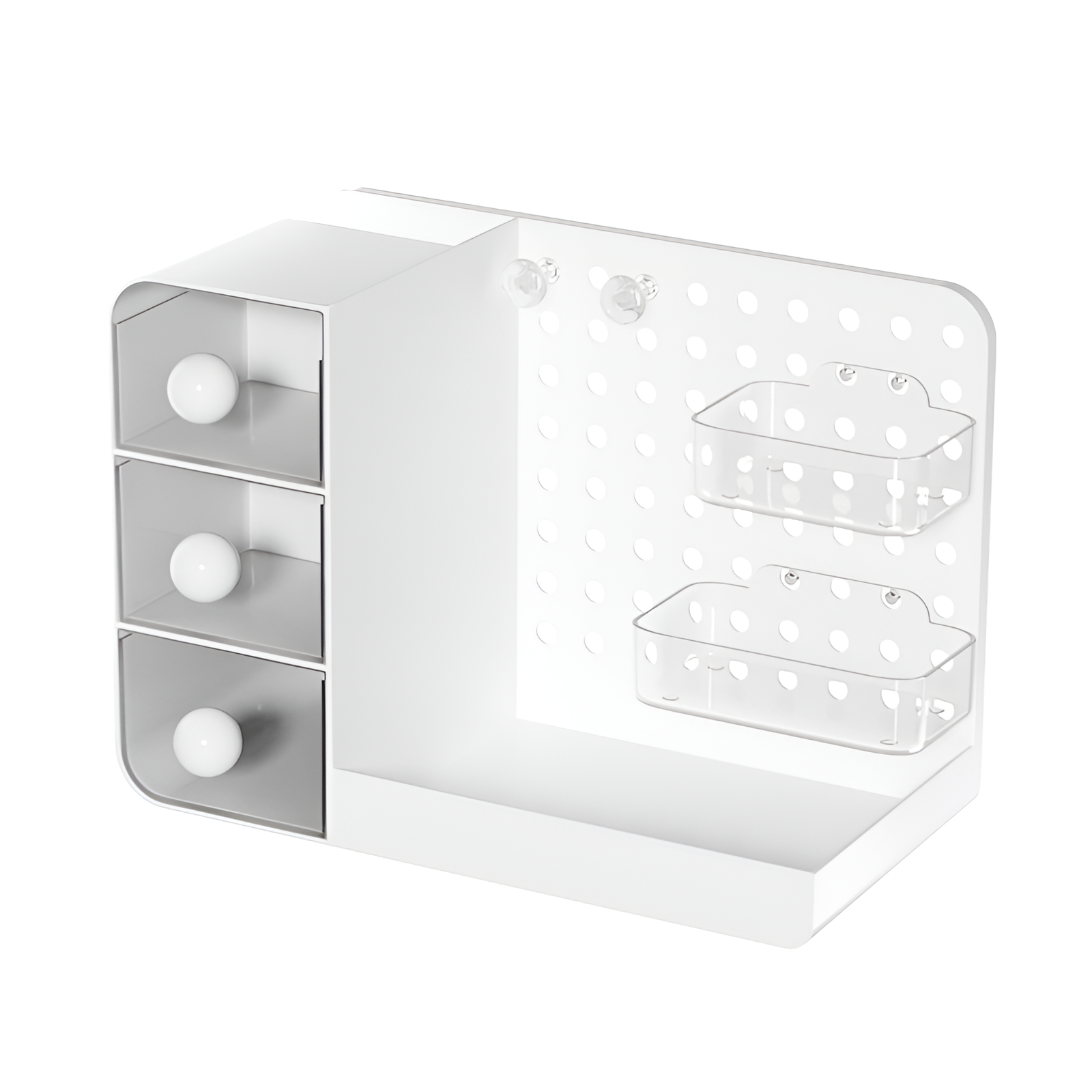 日本製本棚 直角収納ボックス 家庭用 大型キャビネット収納ボックス スナック おもちゃ プラスチックボックス 穴あきボード収納