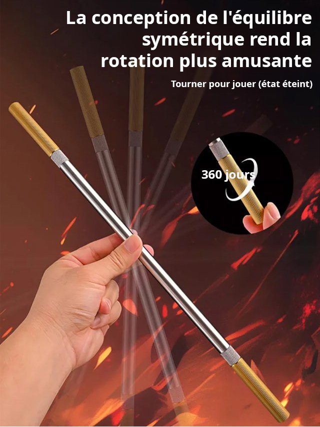 Couteau de défense extérieure avec poinçon intégré