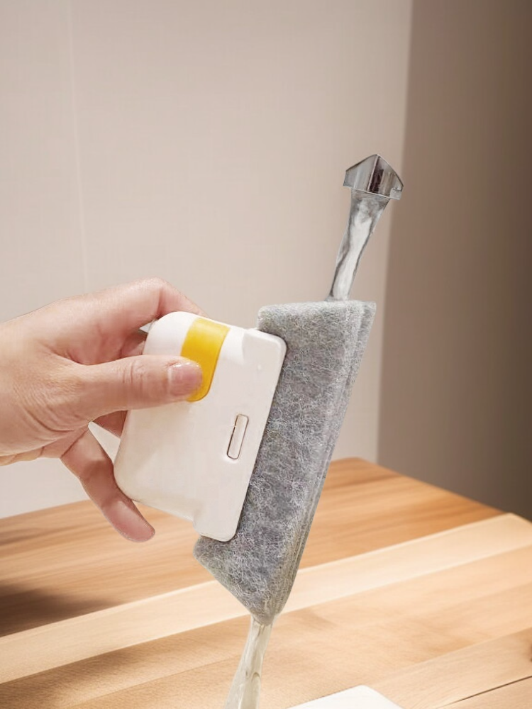 클리닝 브러쉬 투인원 창문 유리창 홈 브러쉬 창문 청소 사각 브러쉬 클리닝 브러쉬 탈부착 창턱 브러쉬