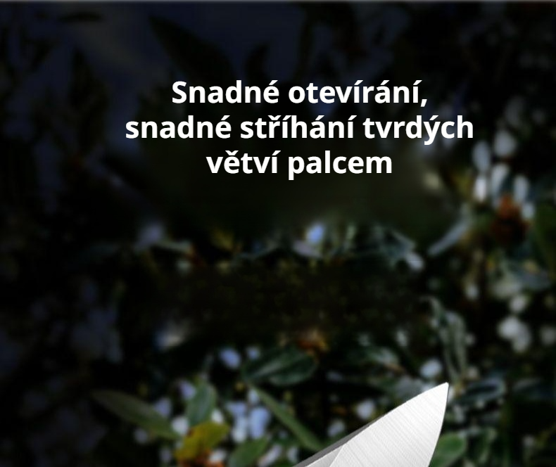 Ergonomické rukojeti zahradních nůžek