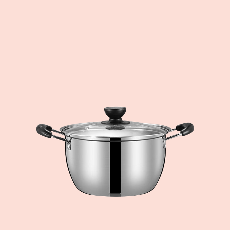 おすすめ商品：厚手のステンレス製スープ鍋、小型蒸し器、スープ鍋、家庭用お粥鍋、ノンスティックミルク鍋、ガス電磁調理器、通州