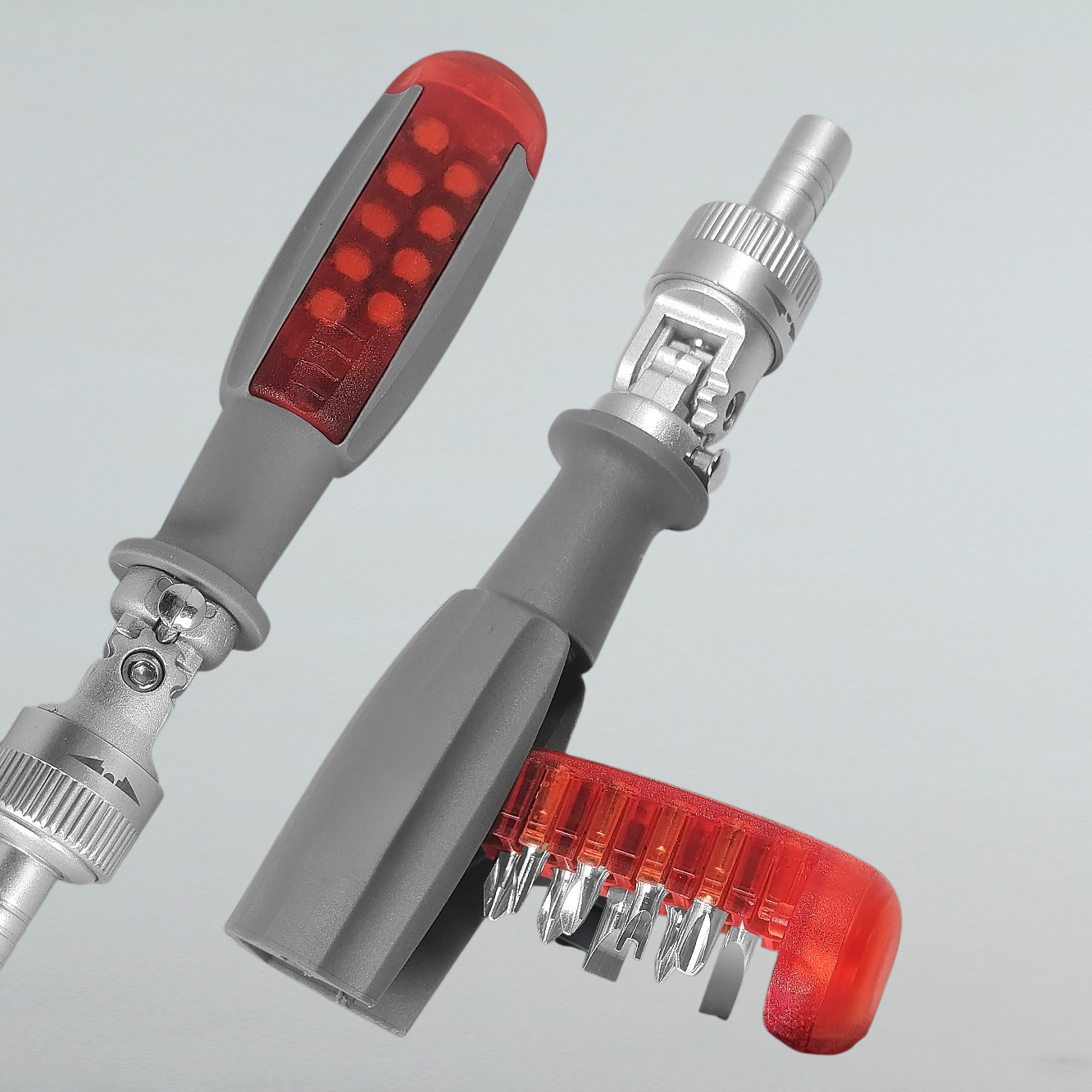 強磁性マルチアングルラチェットドライバ