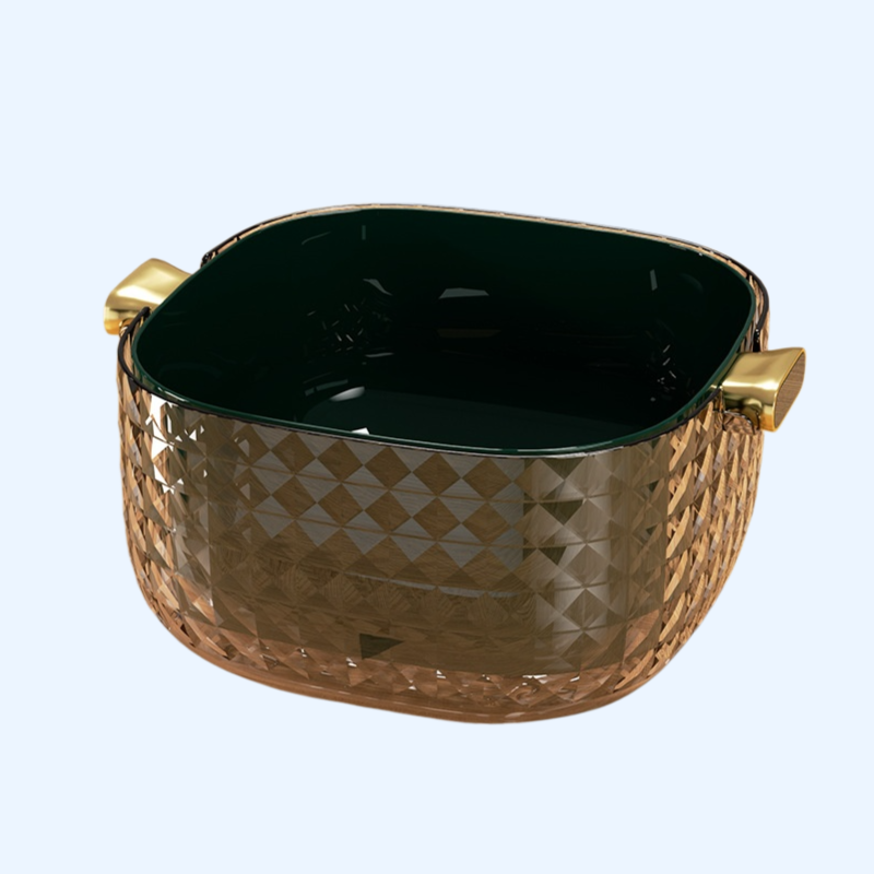 투명 물결 이중 세안 바구니