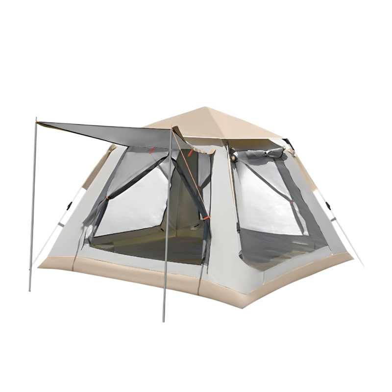 아웃도어 휴대용 접이식 텐트 비를 막아주는 비치 캠핑 텐트 풀세트