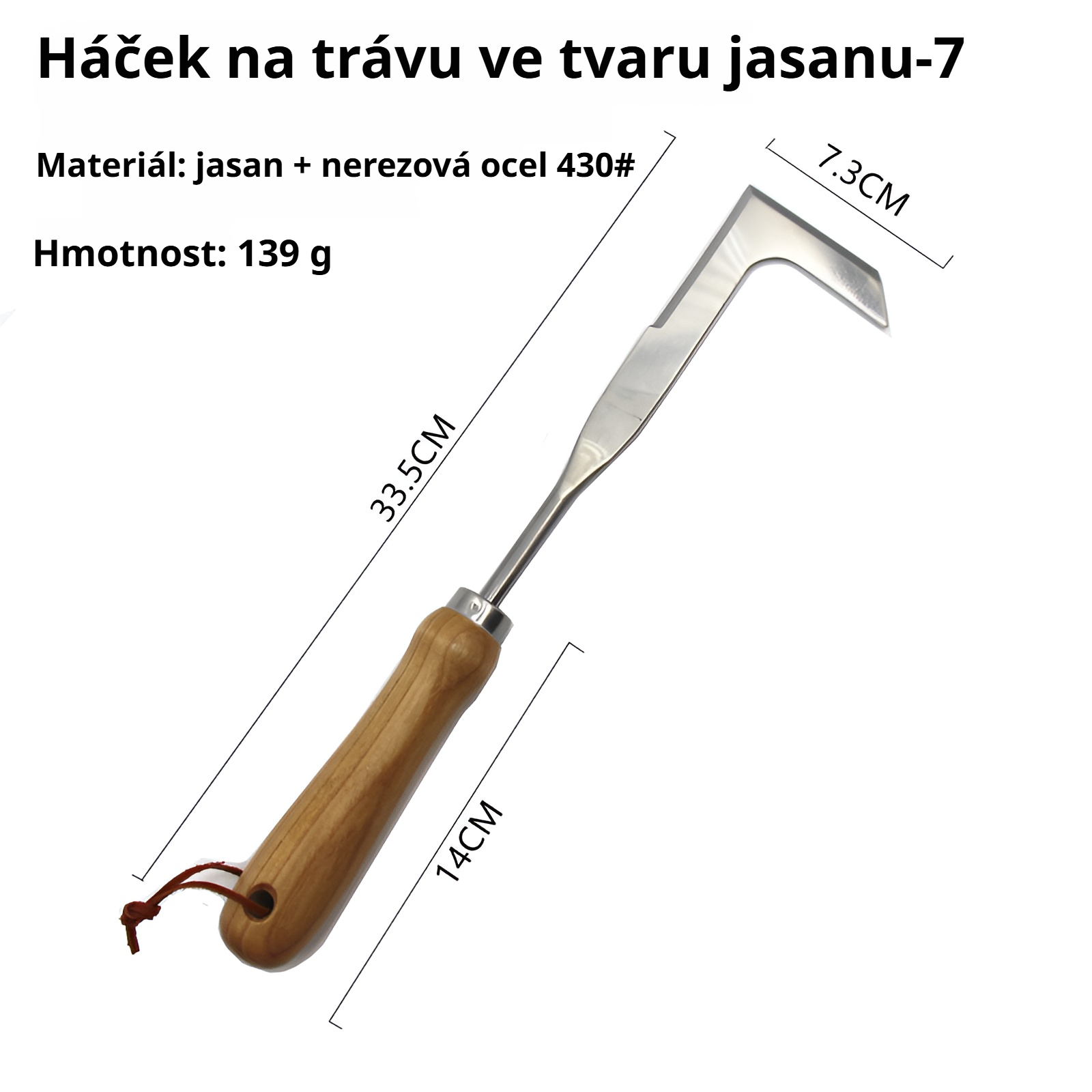 Sada ručních odstraňovačů plevele z nerezové oceli 