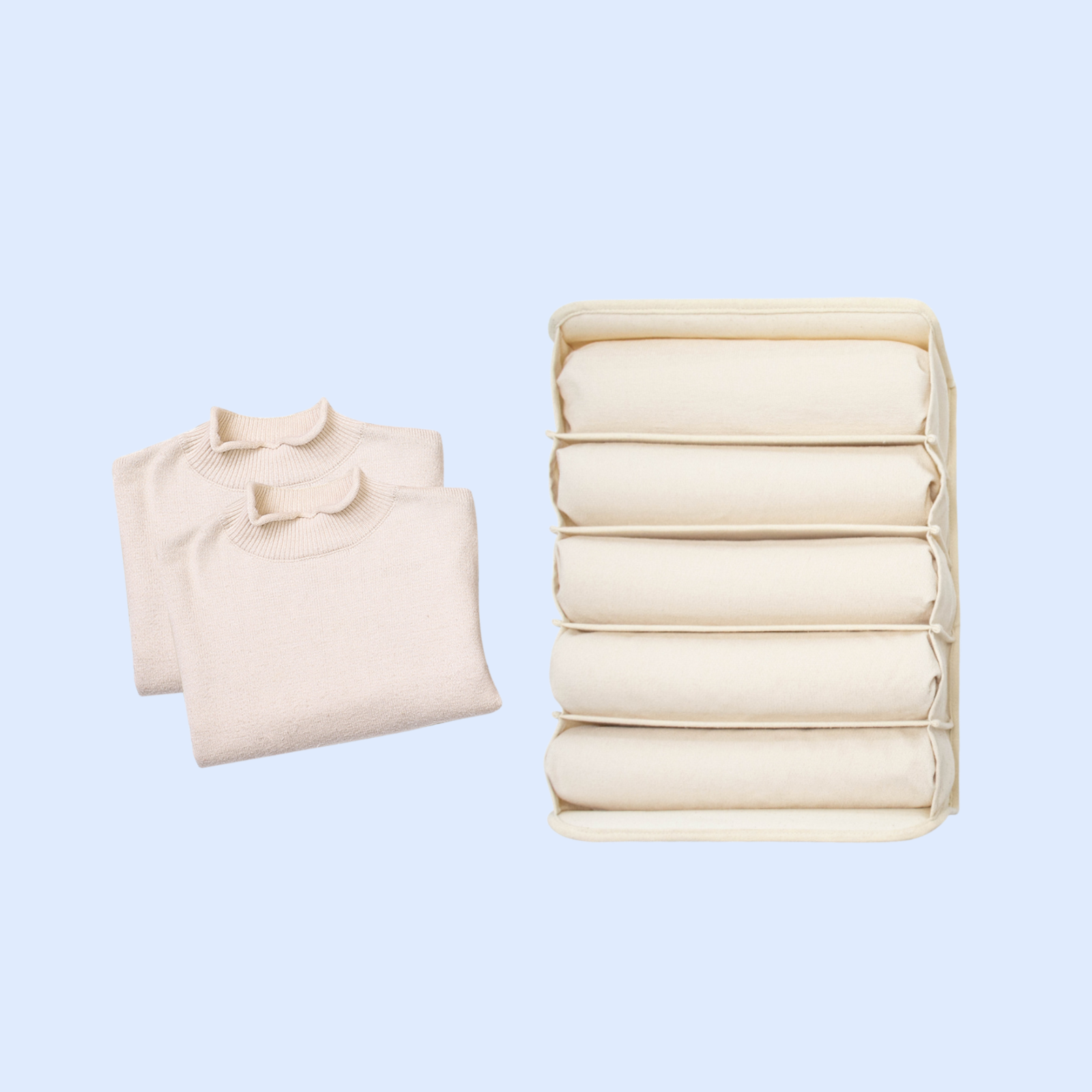 Wabi-sabi cotton clothing storage box