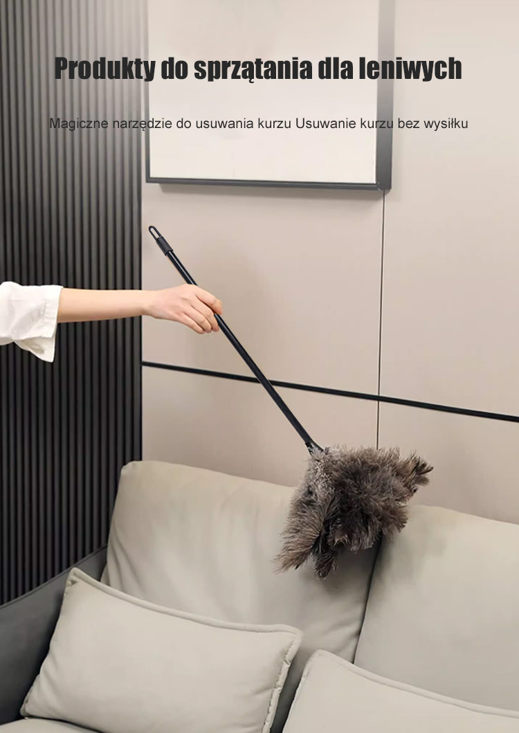 Trwała i wydajna miotełka do kurzu z naturalnych piór