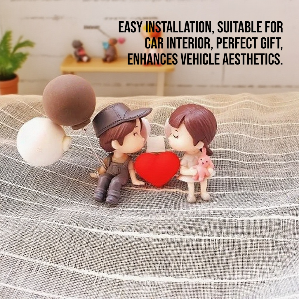 Car cute couple doll decoration ornament