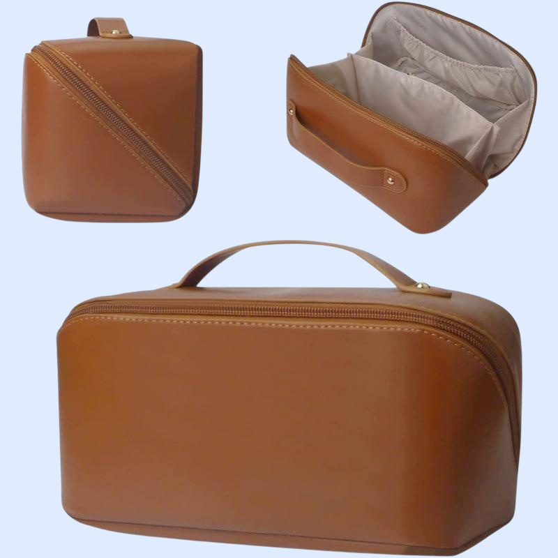 pu fashionable and convenient cosmetic bag travel storage bag large capacity wash bag hand improve a