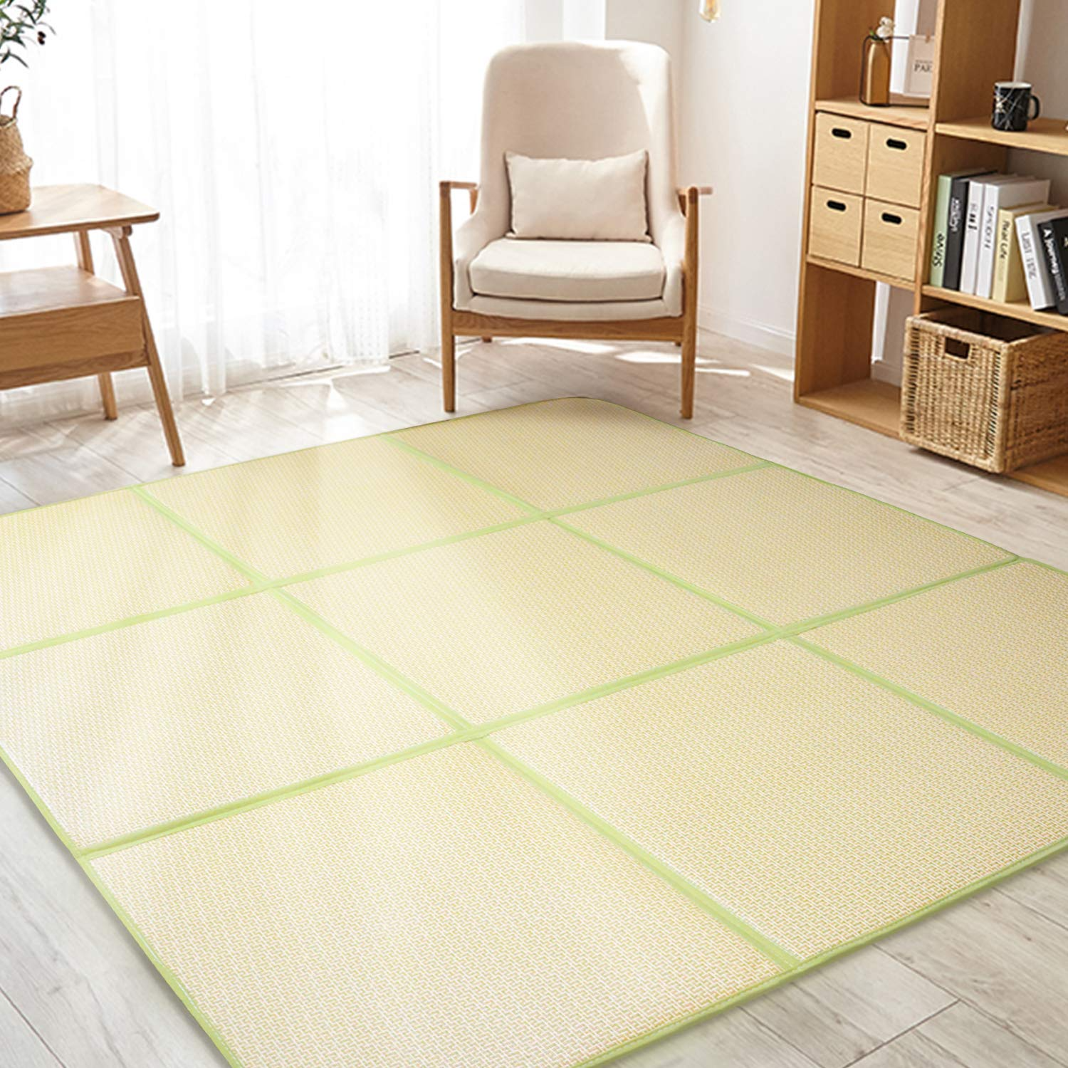 夏用ラグマット 夏用 ラグ カーペット い草 敷き 畳 マット ゴザ ユニット 琉球畳 たたみ 夏 冷感 部屋 ごろ寝 お昼寝マット ごろ寝座布団 和風 折りたためる 便利な収納 天然素材 滑り止め