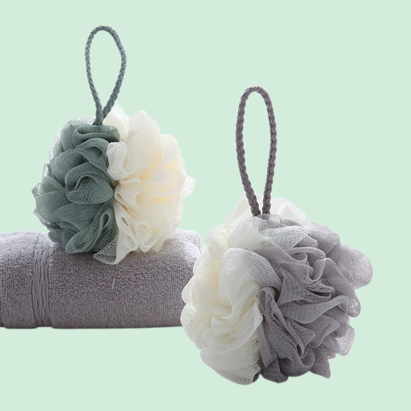 Color matching bath flower soft bathing tool