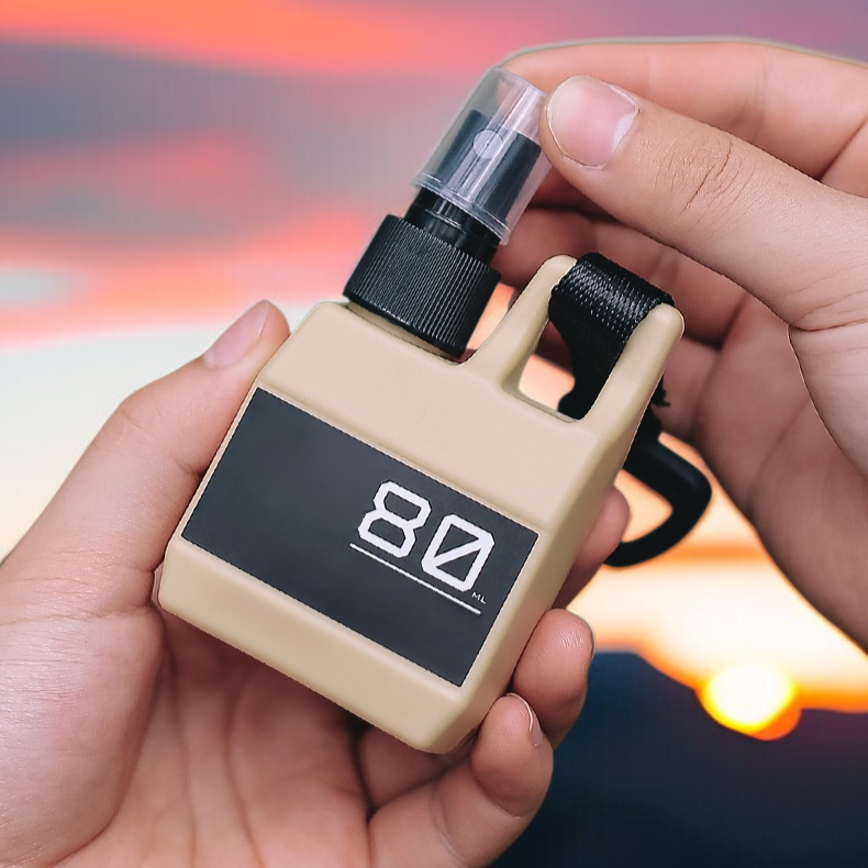 아웃도어 여행 휴대용 플라스틱 포트 소독제 스프레이 병 소분병 압착식 알코올 스프레이 병