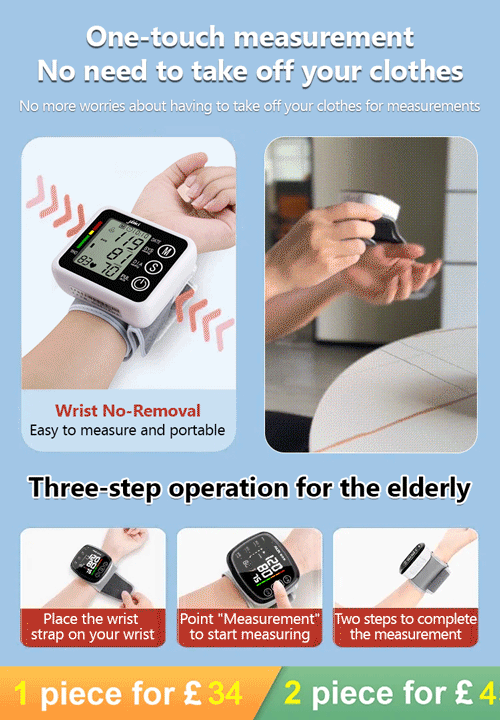 Healthy Wrist Electronic Blood Pressure Monitor