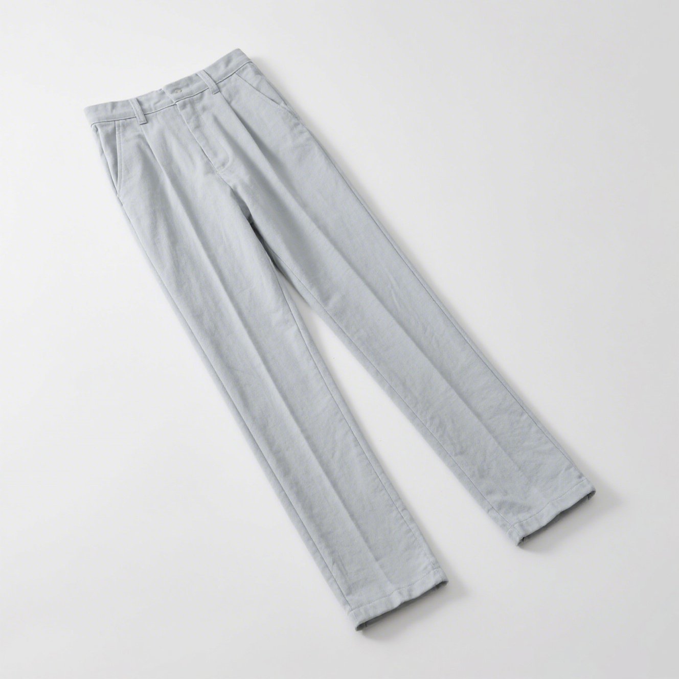 ストレートシルエットコットンリネンパンツ