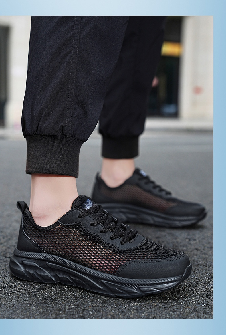 夏に最適な通気性メンズランニングシューズ