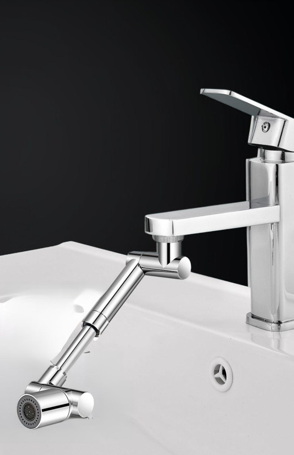 Faucet universal extender for bathroom sinks