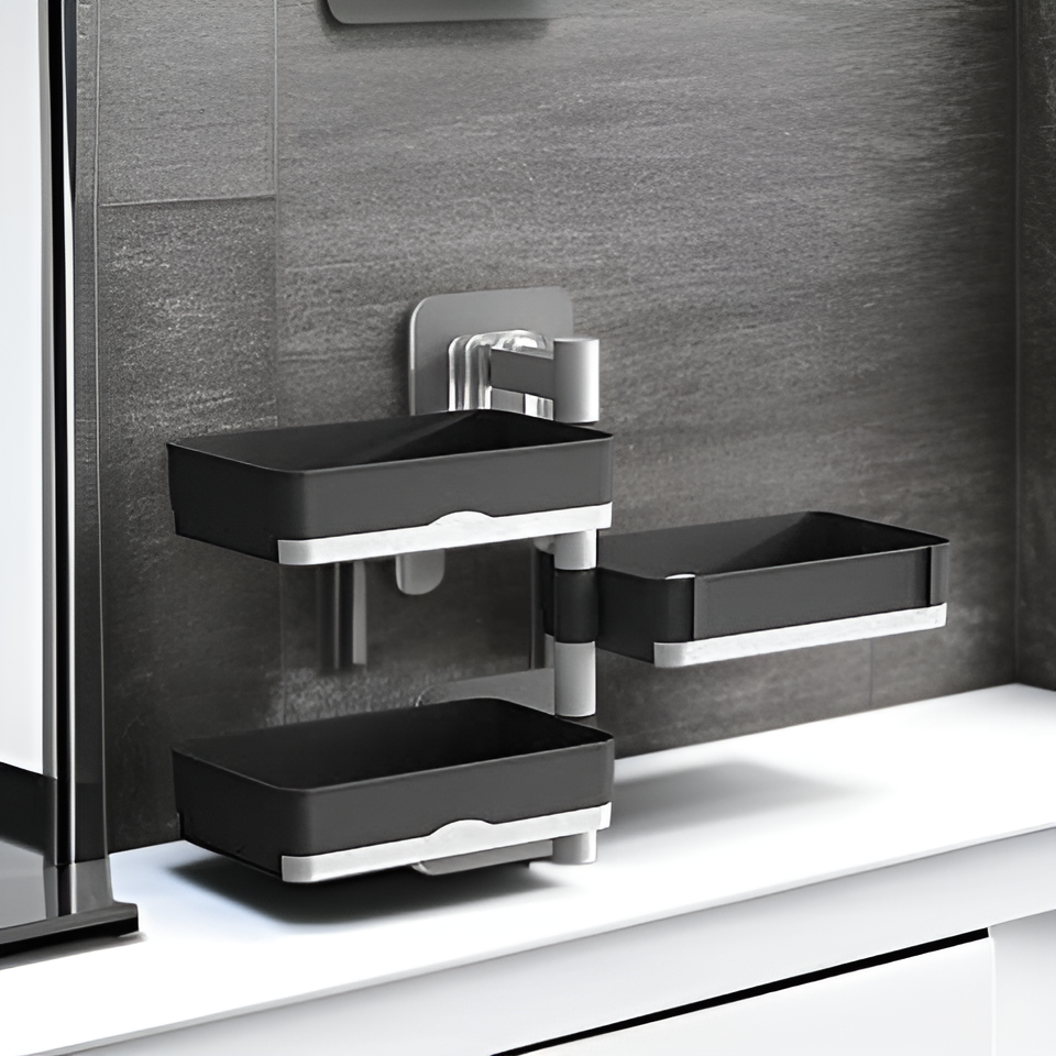 비누가 잘 보관된 아스팔트 재질 비누함