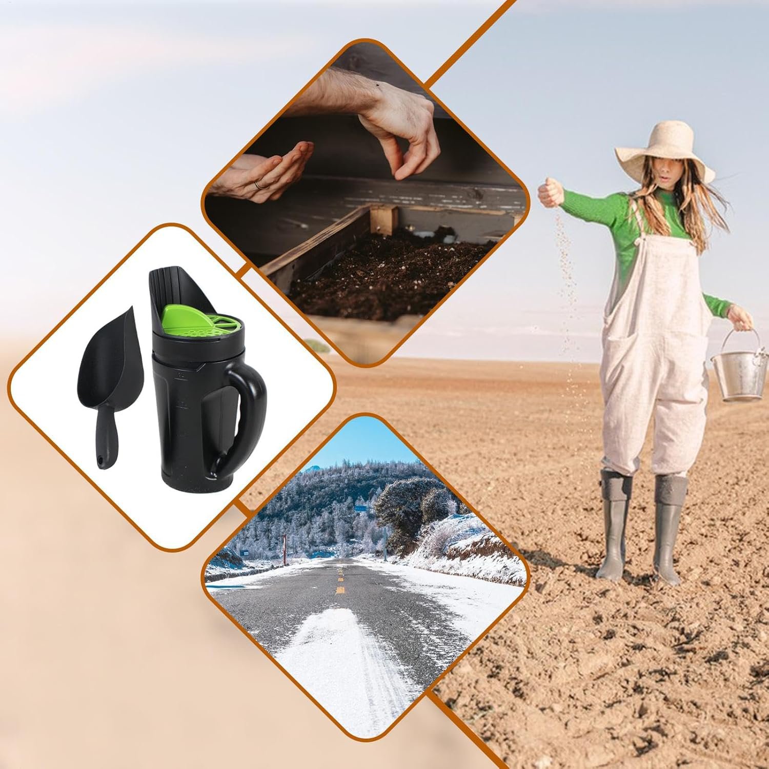 庭園の種まき器