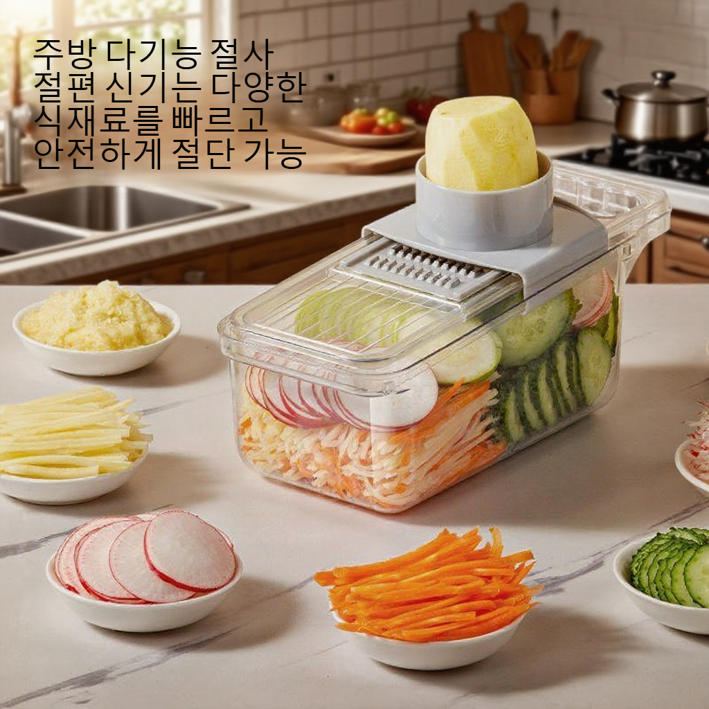 주방 다기능 절사 절편 신기