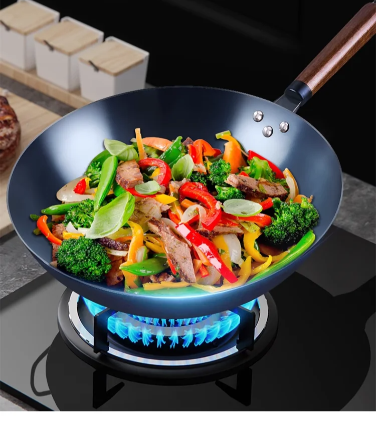 논코팅 블루 스테인리스 냄비