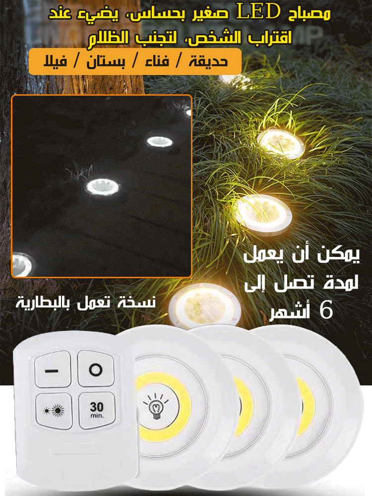مصباح استشعار ذكي متعدد الوظائف للتحكم عن بُعد للاستخدام الخارجي والمنزلي