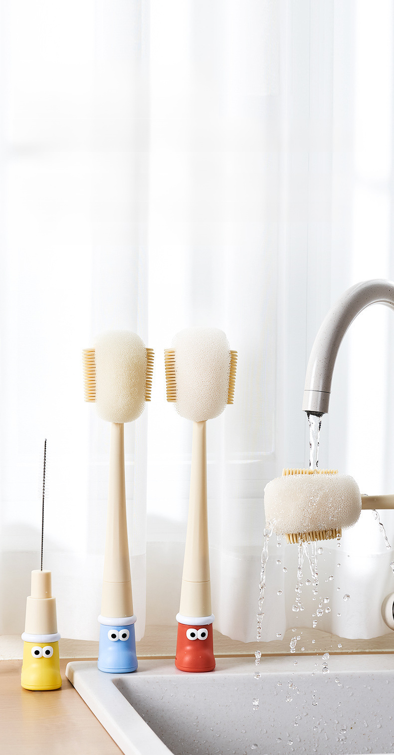 Herramienta de limpieza eficiente para botellas y recipientes