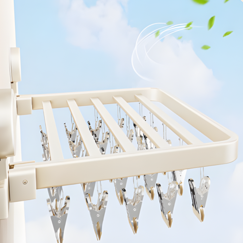 多機能折りたたみ洋服ラックの使用例